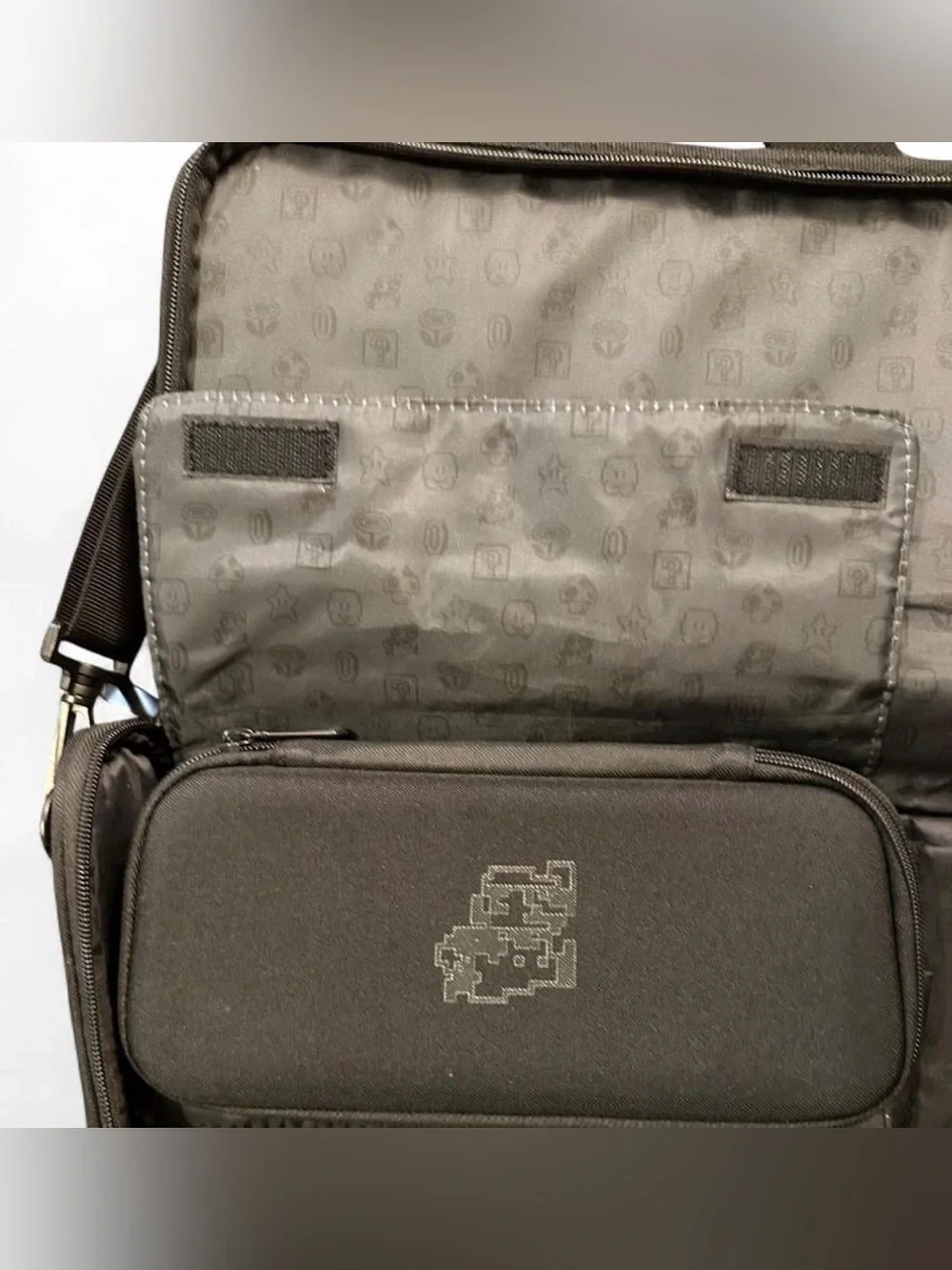 Kids Super Mario Bros. Messenger Bag in Light Blue and Brown